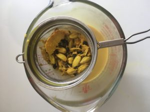 strained chai spices